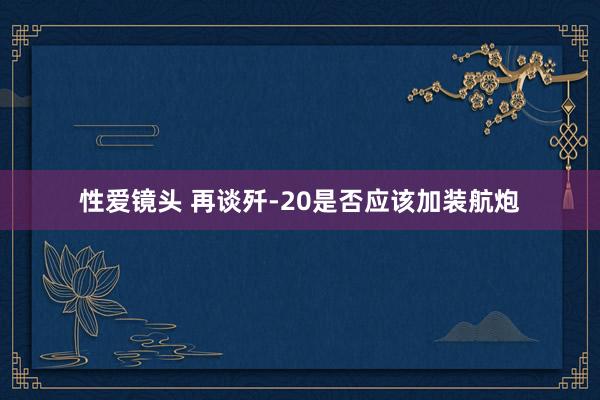 性爱镜头 再谈歼-20是否应该加装航炮